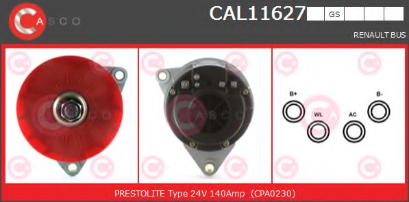 Генератор CASCO CAL11627GS