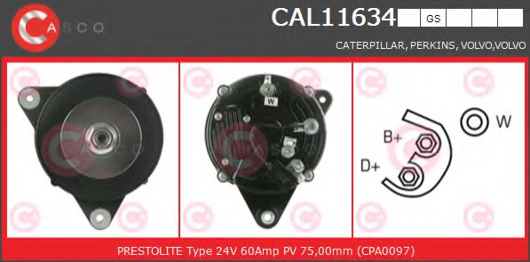 Генератор CASCO CAL11634GS