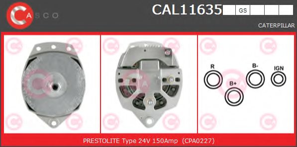 Генератор CASCO CAL11635GS