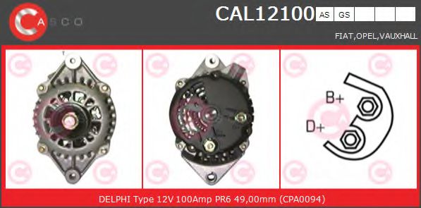 Генератор CASCO CAL12100AS