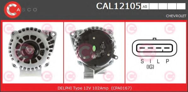 Генератор CASCO CAL12105AS