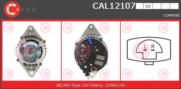 Генератор CASCO CAL12107GS