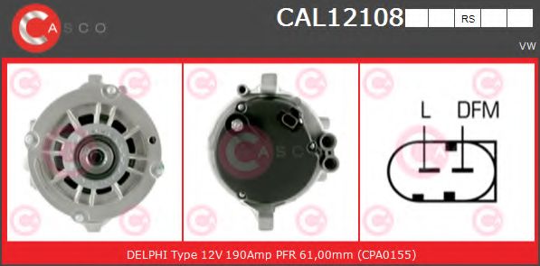 Генератор CASCO CAL12108RS