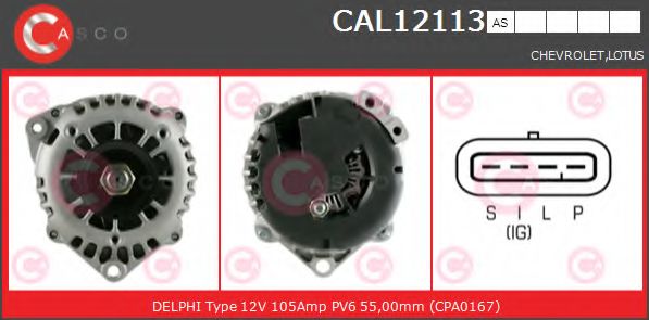 Генератор CASCO CAL12113AS