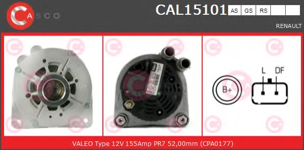 Генератор CASCO CAL15101AS