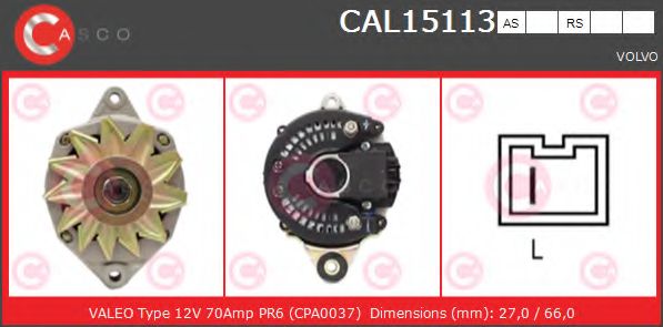 Генератор CASCO CAL15113AS