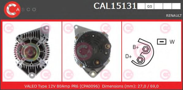 Генератор CASCO CAL15131GS