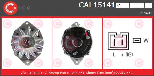Генератор CASCO CAL15141AS