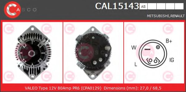 Генератор CASCO CAL15143AS