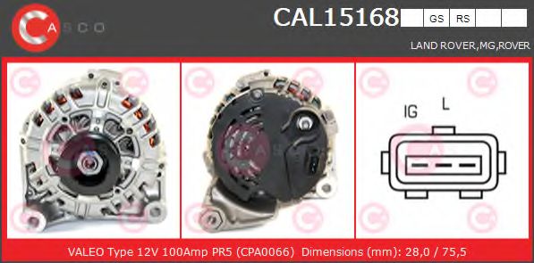 Генератор CASCO CAL15168GS