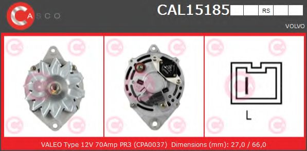 Генератор CASCO CAL15185RS