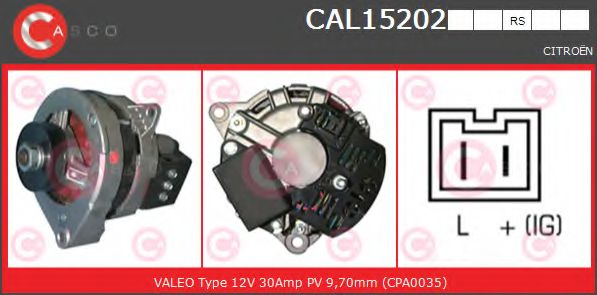 Генератор CASCO CAL15202RS