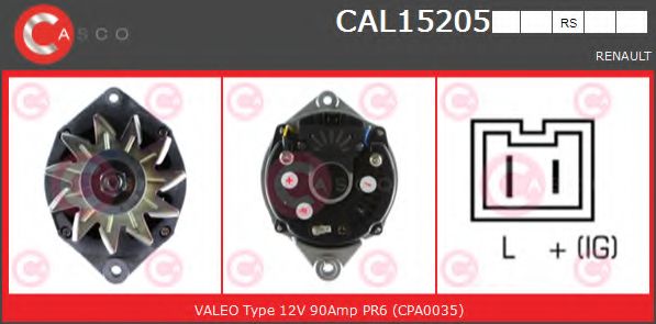Генератор CASCO CAL15205RS