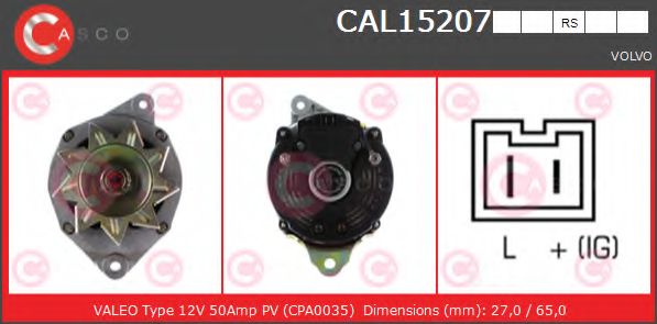 Генератор CASCO CAL15207RS