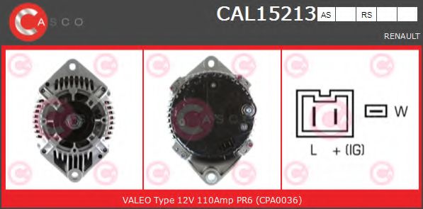 Генератор CASCO CAL15213AS