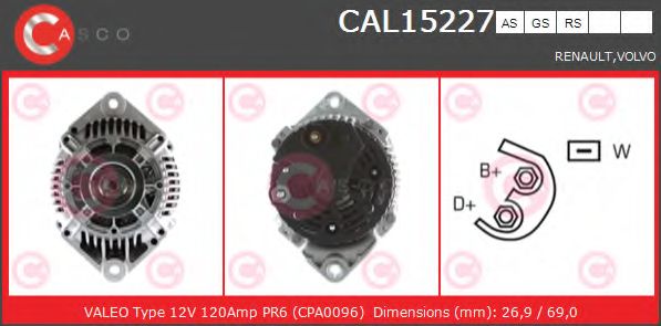 Генератор CASCO CAL15227GS