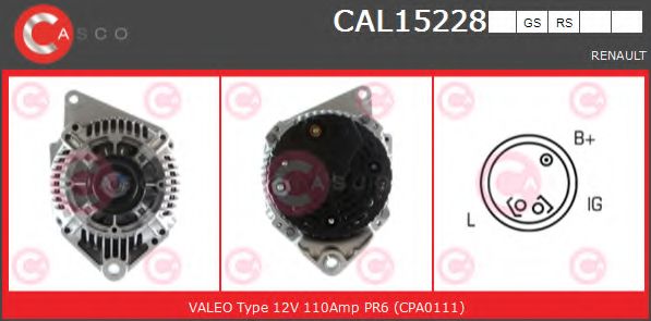 Генератор CASCO CAL15228GS