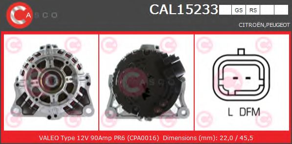 Генератор CASCO CAL15233GS