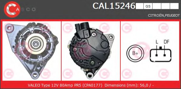 Генератор CASCO CAL15246GS