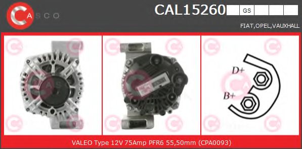 Генератор CASCO CAL15260GS