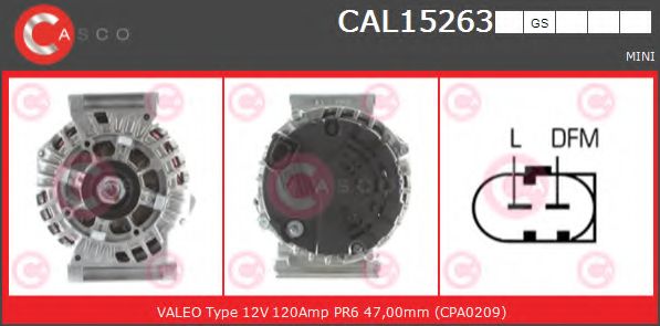 Генератор CASCO CAL15263GS