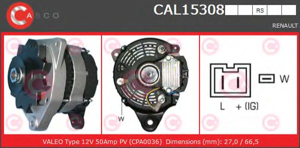 Генератор CASCO CAL15308RS