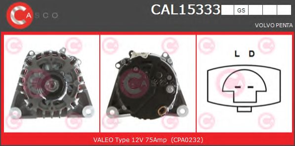 Генератор CASCO CAL15333GS