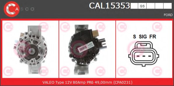 Генератор CASCO CAL15353GS
