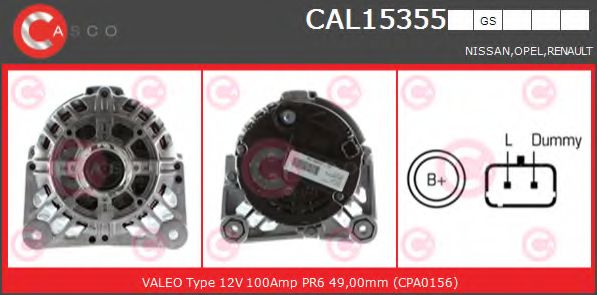 Генератор CASCO CAL15355GS