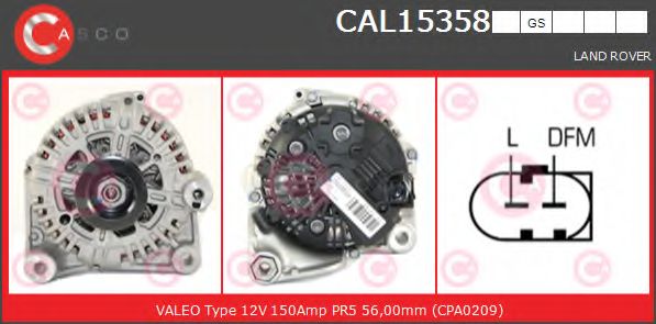 Генератор CASCO CAL15358GS