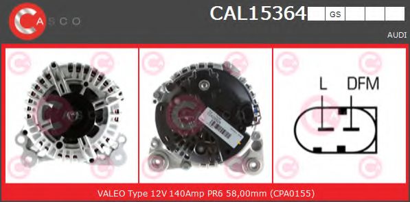 Генератор CASCO CAL15364GS