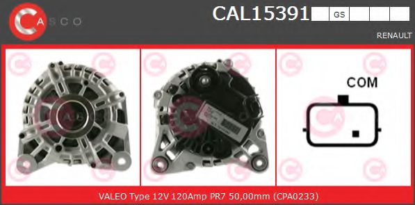 Генератор CASCO CAL15391GS