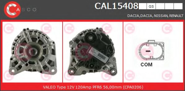 Генератор CASCO CAL15408GS