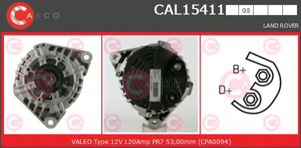 Генератор CASCO CAL15411GS