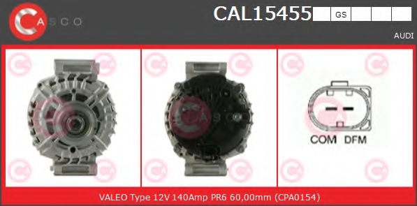 Генератор CASCO CAL15455GS