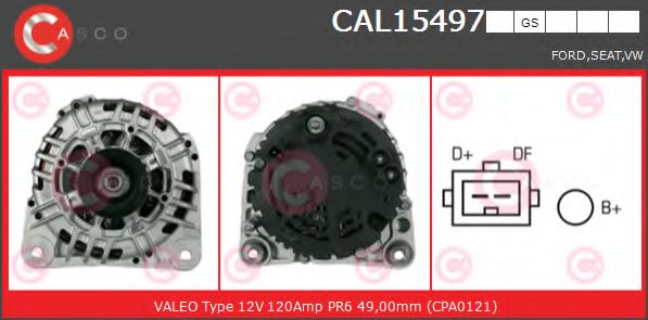 Генератор CASCO CAL15497GS