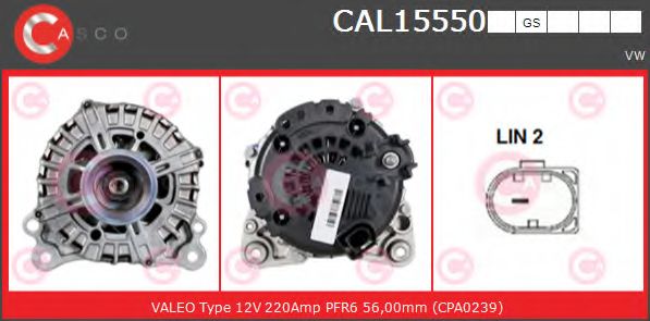 Генератор CASCO CAL15550GS