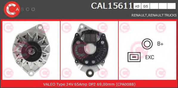 Генератор CASCO CAL15611AS
