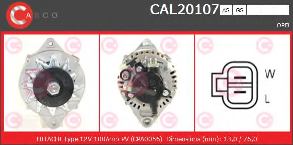 Генератор CASCO CAL20107AS