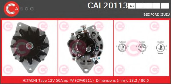 Генератор CASCO CAL20113AS