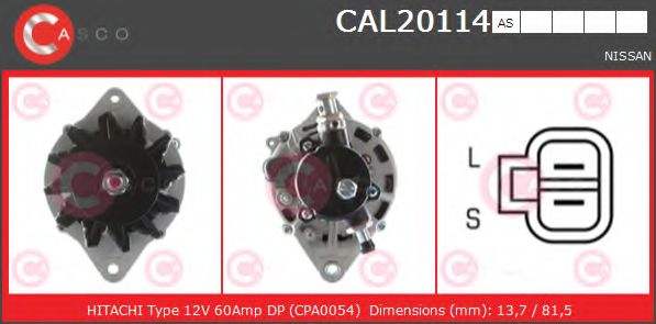 Генератор CASCO CAL20114AS