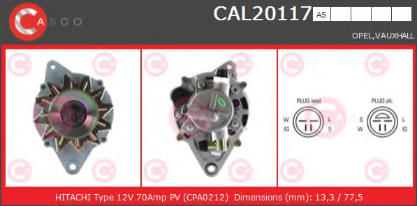 Генератор CASCO CAL20117AS