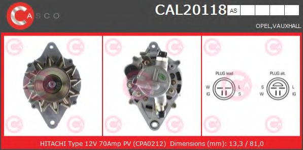 Генератор CASCO CAL20118AS