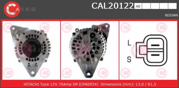 Генератор CASCO CAL20122AS