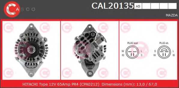 Генератор CASCO CAL20135AS