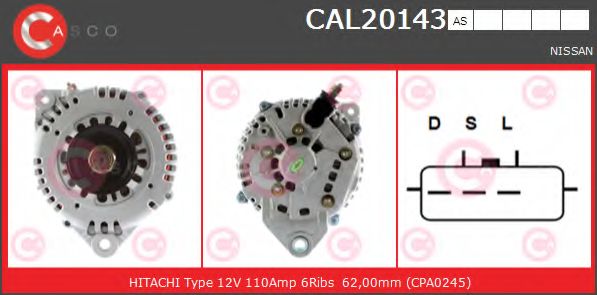 Генератор CASCO CAL20143AS