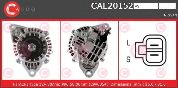 Генератор CASCO CAL20152AS