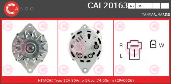 Генератор CASCO CAL20163AS