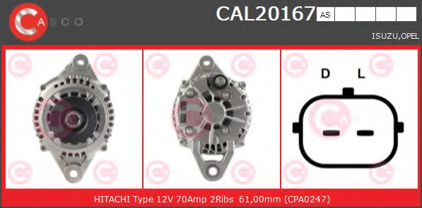 Генератор CASCO CAL20167AS
