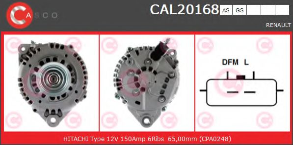 Генератор CASCO CAL20168AS